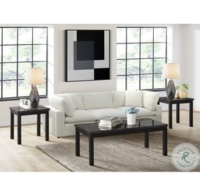 Zaid Black 3 Piece Occasional Table Set