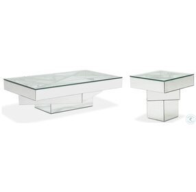 Montreal Silver Rectangular Occasional Table Set