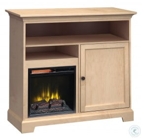 Home Storage Solutions 3 Shelf Beige Left Fireplace 46" Tall TV Stand