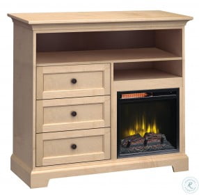 Home Storage Solutions 3 Drawer Beige Right Fireplace 46" Tall TV Stand