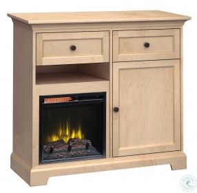 Home Storage Solutions 2 Drawer Beige Right Fireplace 46" Tall TV Stand