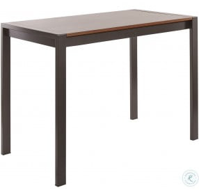 Fuji Walnut Wood Counter Table