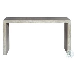 Aerina Light Gray and Aged White Console Table