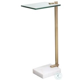 Butler Brushed Brass Accent Table