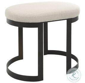 Infinity Off White Accent Stool