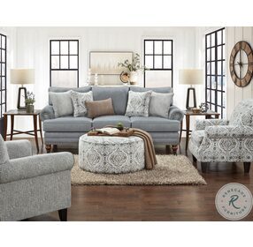 Bates Charcoal Grey Living Room Set