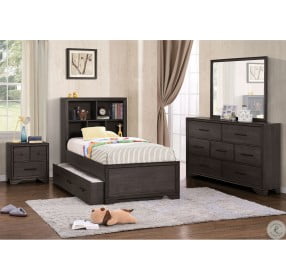 Granite Falls Espresso Brown Youth Bookcase Bedroom Set With Trundle
