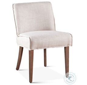 Avery Off White Linen Casual Dining Chair Set Of 2