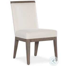 Modern Mood Beige And Dark Brown Upholstered Side Chair Set Of 2