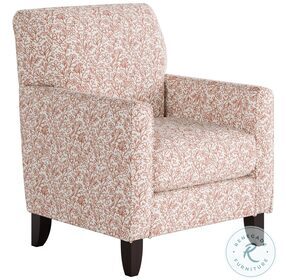 Clover Coral Straight Arm Accent Chair