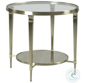 Galerie Champagne Round End Table