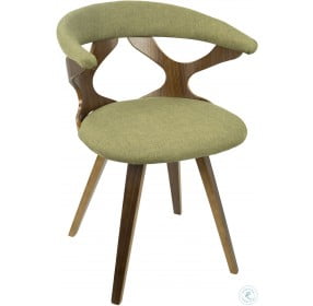 Gardenia Walnut And Green Chair