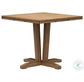 Geo Heights Butterscotch Drop Leaf Extendable Dining Table