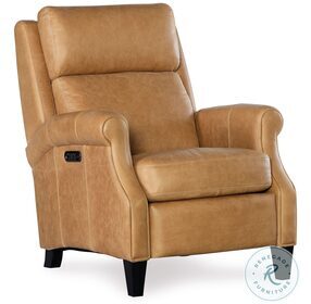 Hurley Brown Power Recliner with Power Headrest