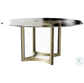 Modern Artisan Remix Cerused Oak And Bronze Gold 48" Dining Table
