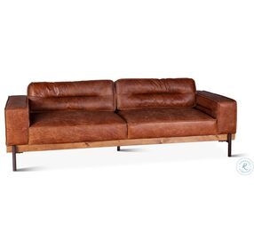 Chiavari Vintage Cognac Leather Sofa