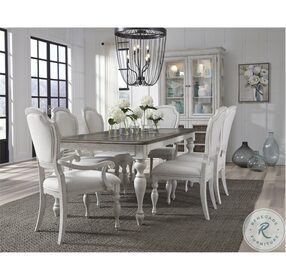 Glendale Estates White Extendable Dining Room Set