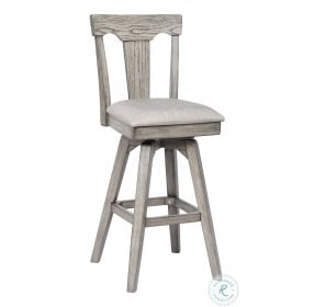 Graystone Burnished Gray 24" Panel Back Counter Height Stool