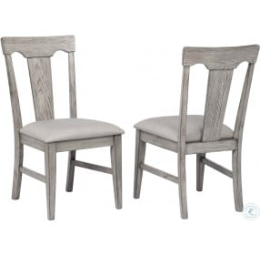Graystone Burnished Gray Upholstered Side Chair Set of 2