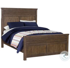 Cambridge Rich Warm Brown Full Panel Bed