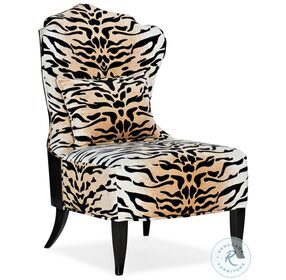 Sanctuary 2 Exotic Plush Tigre Belle Fleur Slipper Chair