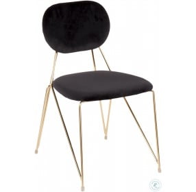 Gwen Black and Gold Dining Chair Set Of 2
