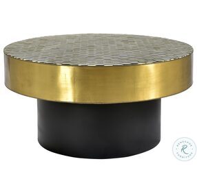 Optic Gold And Black Coffee Table