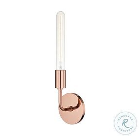 Ava Polished Copper 1 Light Small Wall Sconce