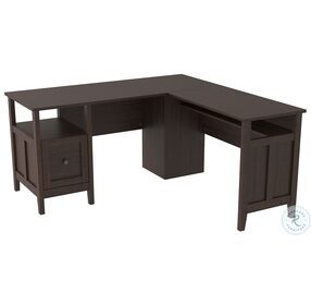 Camiburg Warm Brown Home Office L Shape Desk