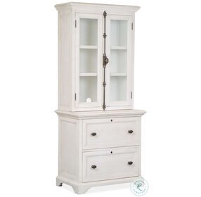 Bronwyn Alabaster Lateral File with Hutch