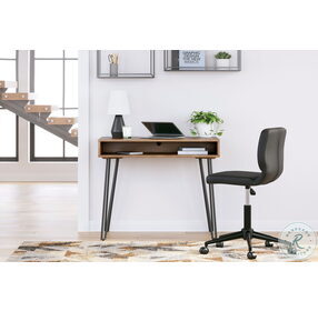 Strumford Brown And Black 36" Home Office Set