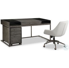 Fulton Smoke Anthracite And Pewter Writing Home Office Set