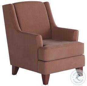 Bella Rose Rosewood Wing Back Accent Chair