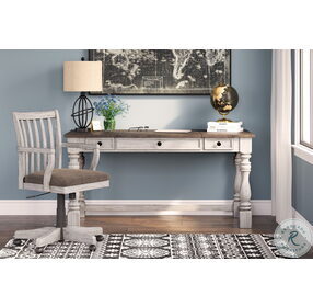 Havalance White And Grey Home Office Set