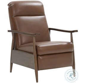 Hampton Colchester Bitters Leather Push Thru The Arms Recliner