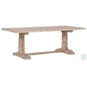 Hayes Smoke Gray Pine Extendable Dining Table