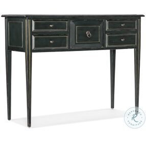 Charleston Green 5 Drawer Console Table