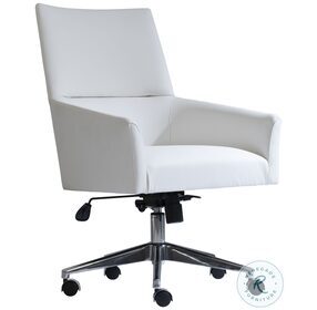 Stratum White Swivel Office Chair