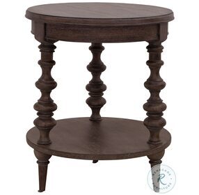 Revival Row Chimney Smoke Round End Table