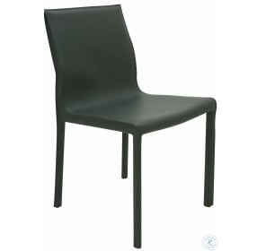 Colter Black Leather Dining Chair