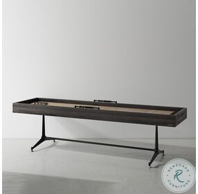 Shuffleboard Ebonized And Black 108" Gaming Table