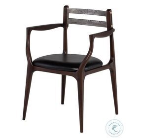 Assembly Black And Smoked Arm Chair