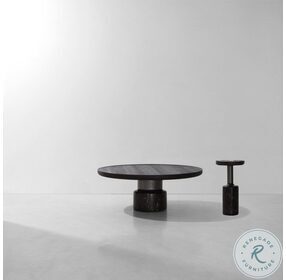 Torus Burned And Black 32" Occasional Table Set