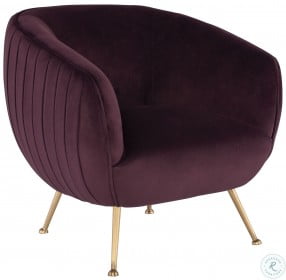 Sofia Mulberry And Gold Occasional Chair