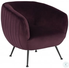 Sofia Mulberry And Black Occasional Chair