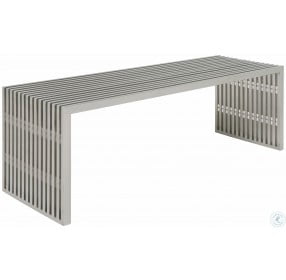 Amici Stainless Metal Outdoor Occasional Bench