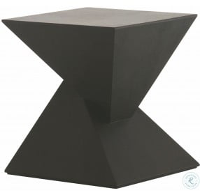 Giza Black Wood Side Table