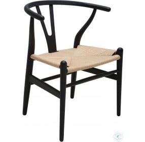 Alban Black Paper Dining Chair