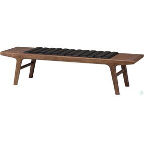 Lucien 60" Black Occasional Bench