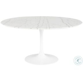 Cal White 59" Dining Table